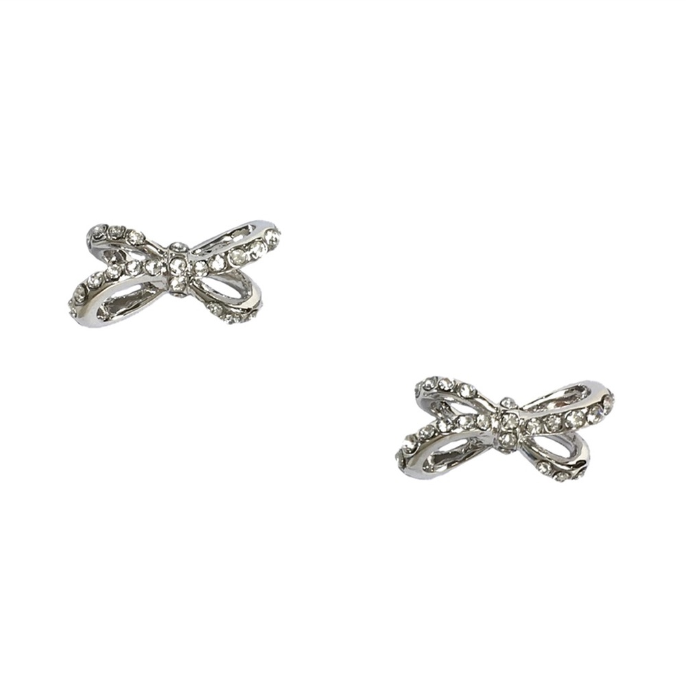 Kate Spade Tied Up Pave Bow Stud Earrings